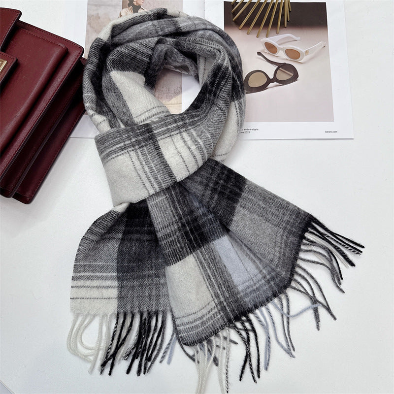 Women's winter wool scarf 2240