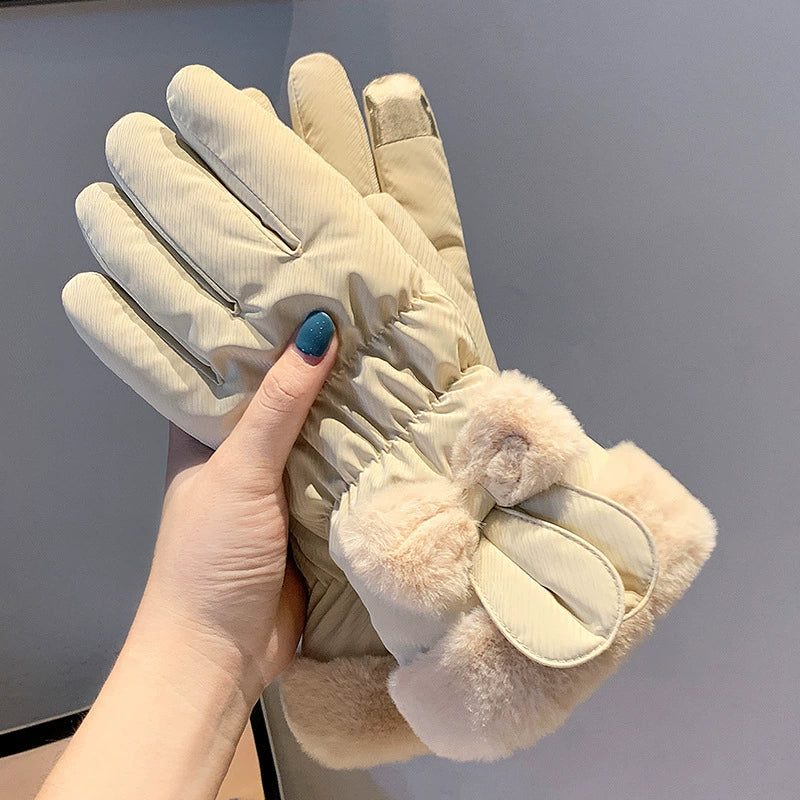 Women's windproof and warm gloves 1238