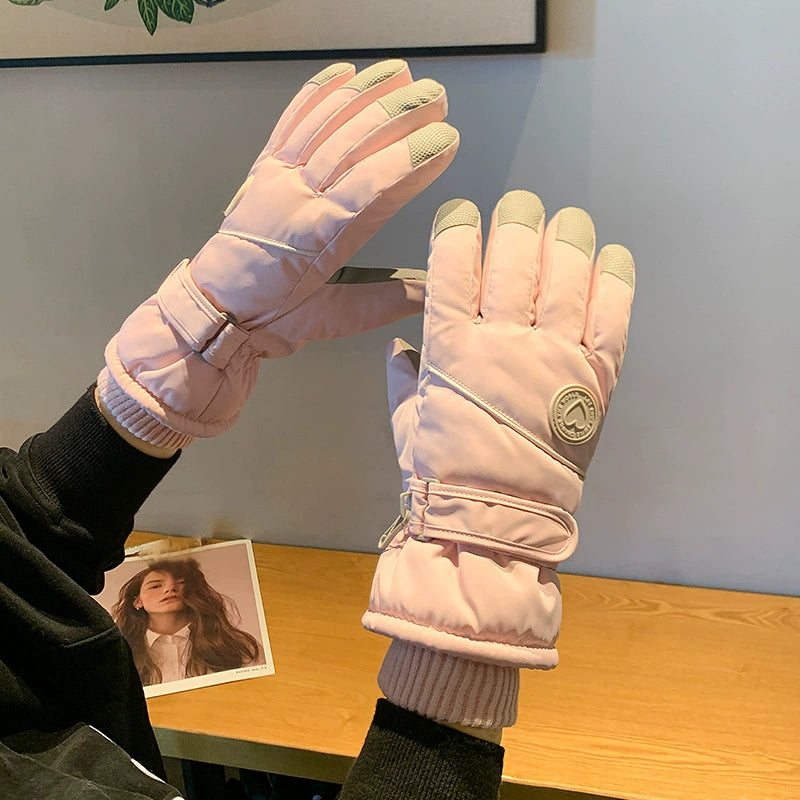 Women's snowboarding windproof gloves 1237