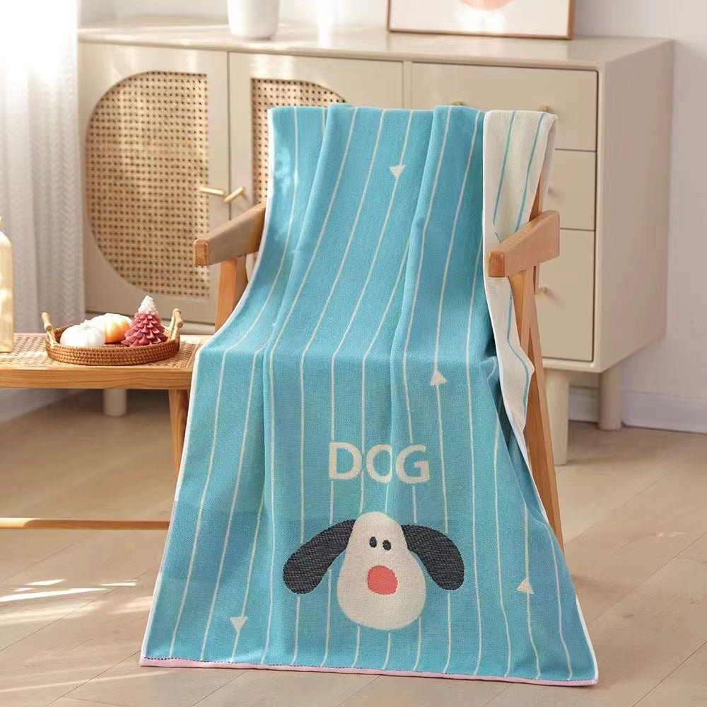 Thickened cotton large size cartoon bath towel 142915