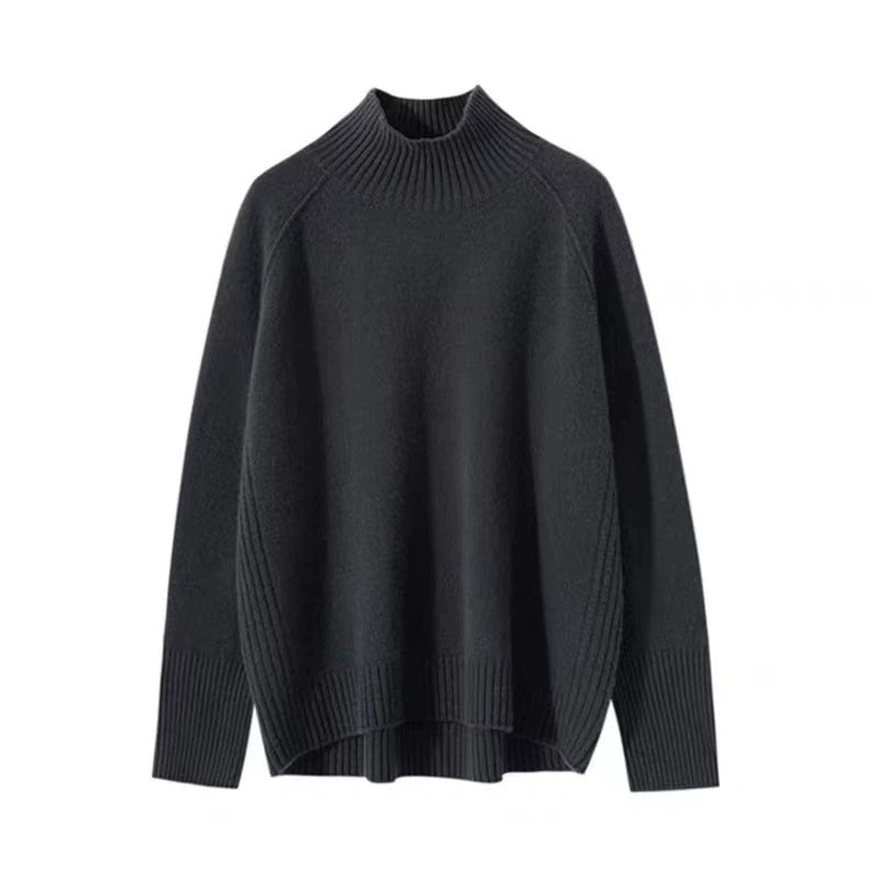 Women's turtleneck pullover autumn-winter thickened sweater 1183