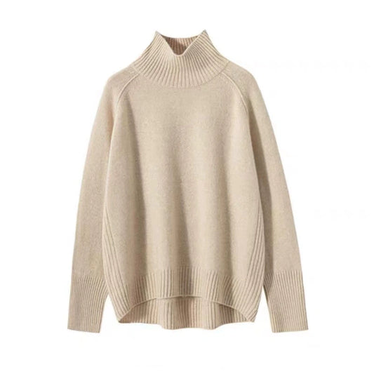 Women's turtleneck pullover autumn-winter thickened sweater 1183