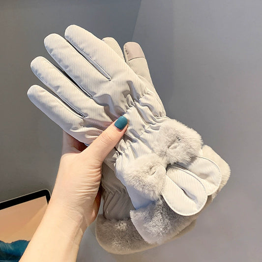 Women's windproof and warm gloves 1238