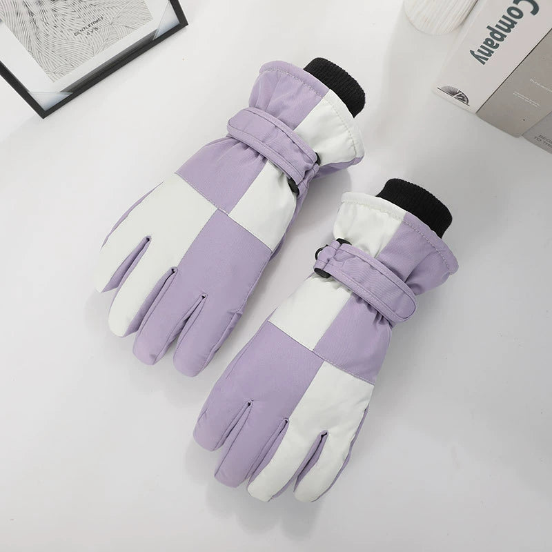 Women's velvet and thick warm gloves  1243