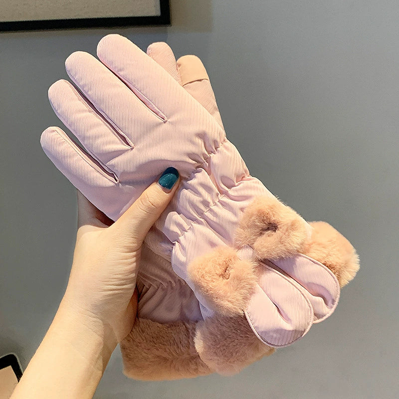 Women's windproof and warm gloves 1238